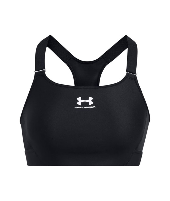 Sujetador Deportivo de Fitness Under Armour Heatgear High Mujer Negro