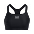 Sutiã esportivo de Fitness Under Armour Heatgear High Mulher Preto