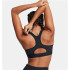 Sutiã esportivo de Fitness Under Armour Heatgear High Mulher Preto
