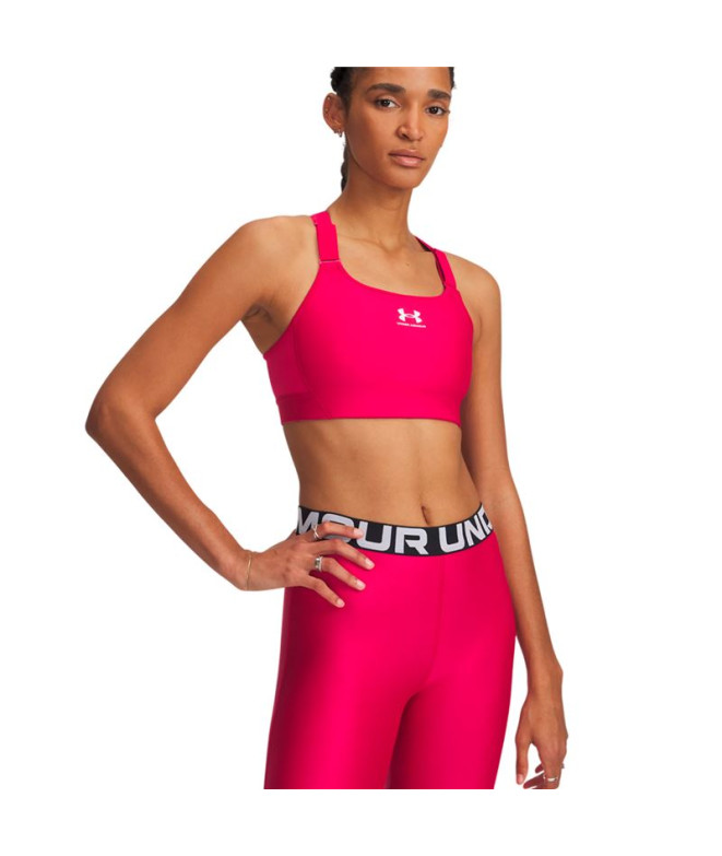 Sujetador Deportivo de Fitness Under Armour Heatgear High Mujer Morado