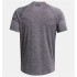 Camiseta de Fitness Under Armour Tech Textured SS Homem Cinza