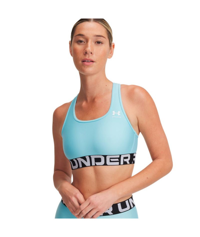 Sujetador Deportivo de Fitness Under Armour Hg Mid Branded Mujer Azul