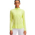 Camiseta de Fitness Under Armour Tech 1/2 Zip- Twist Mulher Amarelo