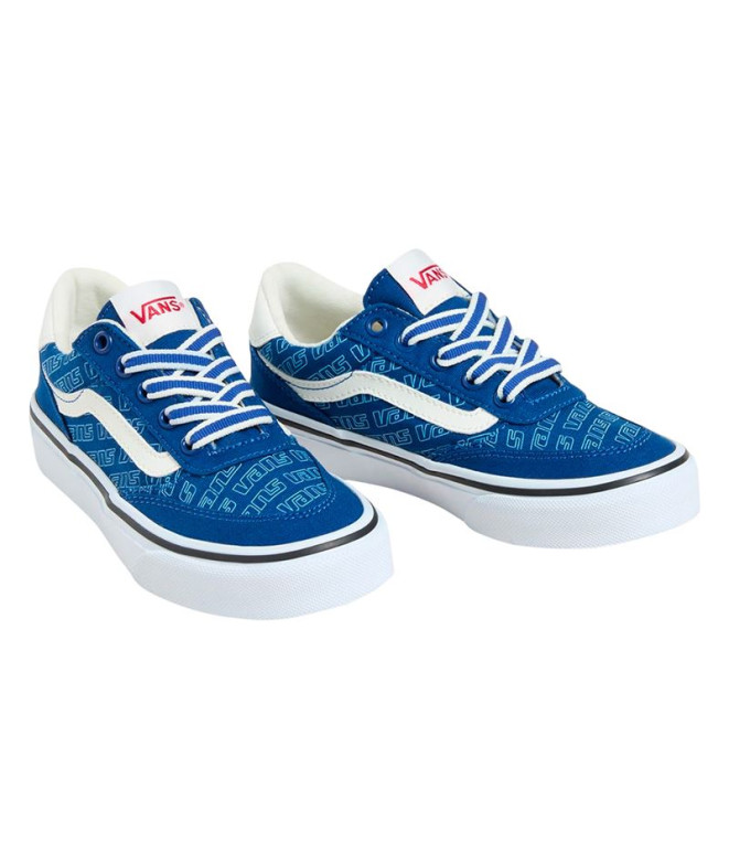 Sapatilhas Vans Brooklyn Ls Rtlg Azul Infantil