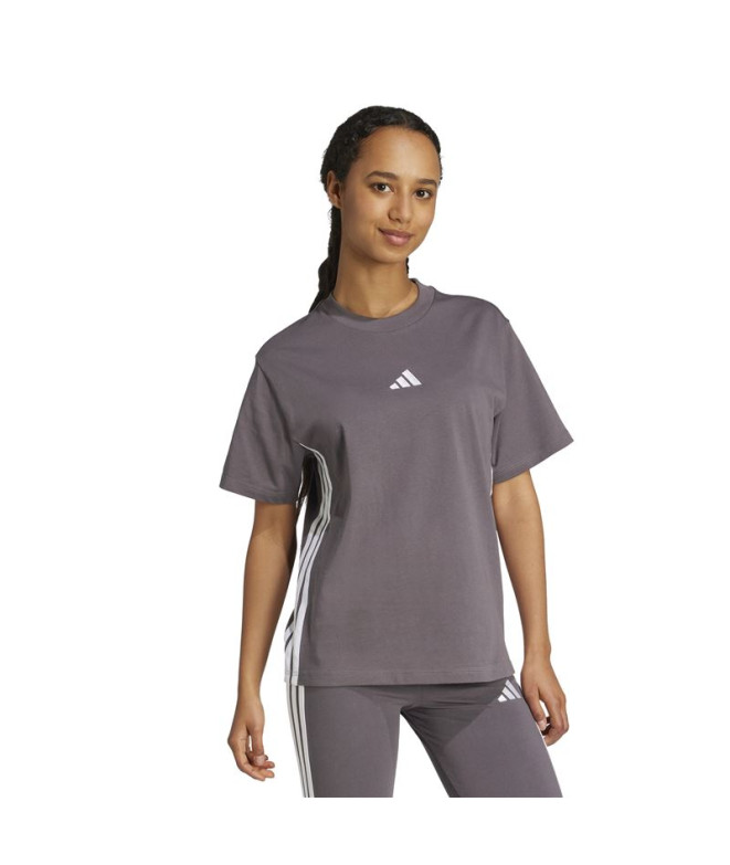 T-shirt adidas 3Bandas Femme Esdegr/Blanc