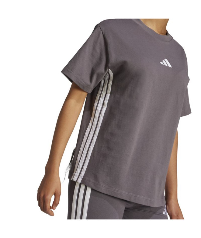 T-shirt adidas 3Bandas Femme Esdegr/Blanc