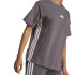 Camiseta adidas 3Bandas Mulher Esdegr/Branco