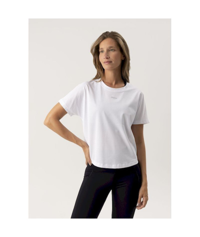 Camiseta de Fitness Ditchill T-Shirt Aria Mulher Branco