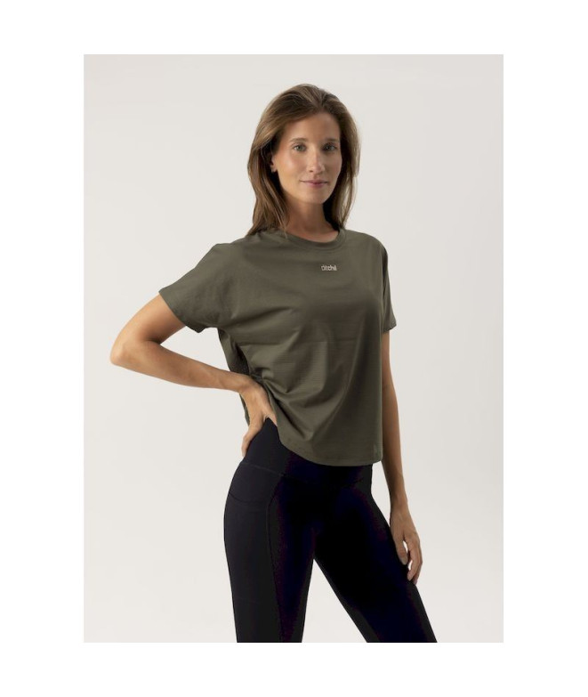 Camiseta de Fitness Ditchill T-Shirt Aria Mulher Florest