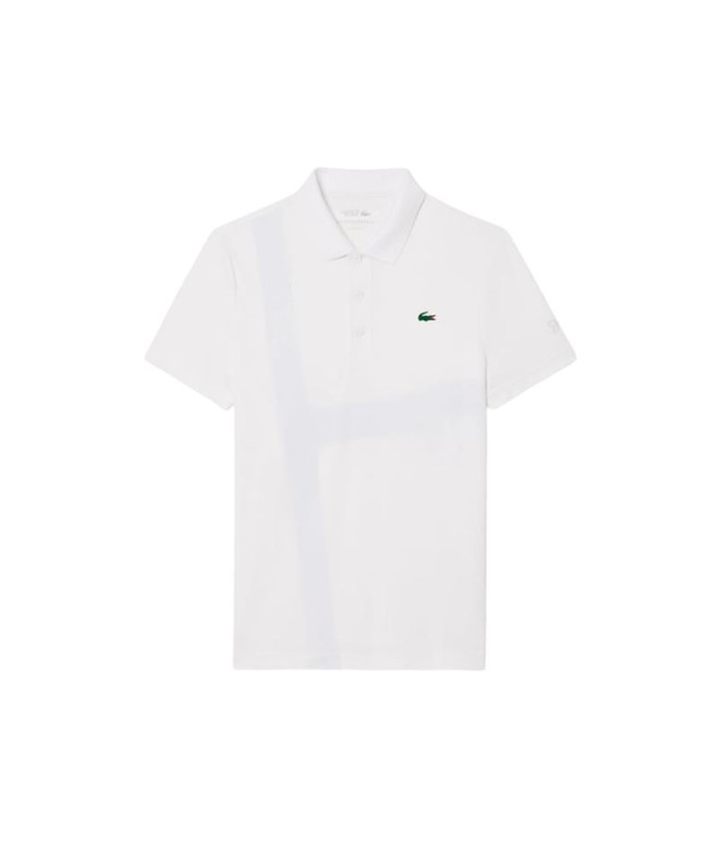 Polo de Tenis Lacoste Djokovic Fan Collection Hombre Blanco