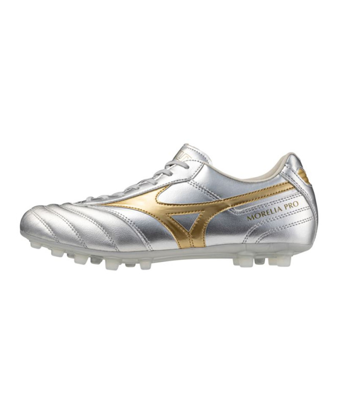 Botas De Fútbol Mizuno Morelia Ii Pro Ag Plateado