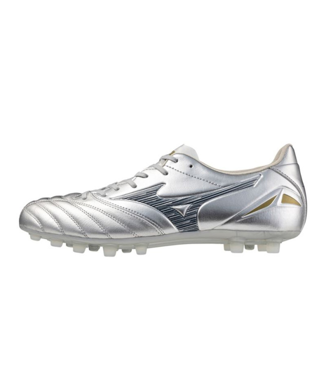 Botas de fútbol Mizuno Morelia Neo Iv Pro Ag Plateado