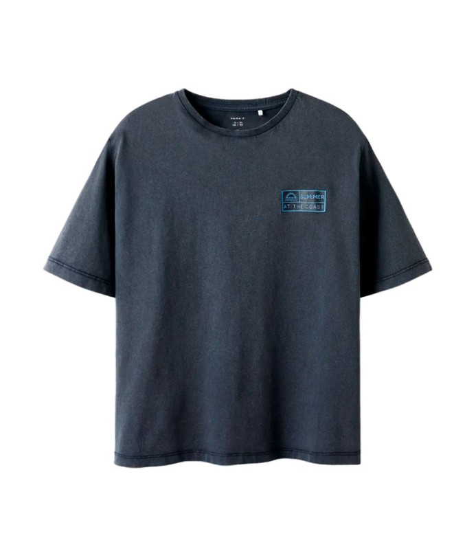 Camiseta name it Nkmfandel Nreg Noos Black Niño