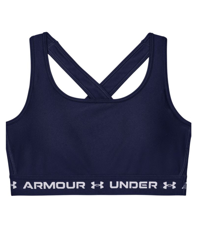 Sujetador Deportivo de Fitness Under Armour Crossback Mid Mujer Azul