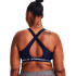 Sutiã esportivo de Fitness Under Armour Crossback Mid Mulher Azul