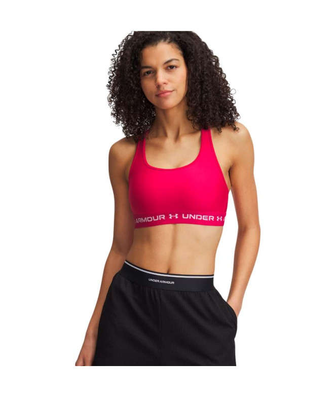 Sujetador Deportivo de Fitness Under Armour Crossback Mid Mujer Morado