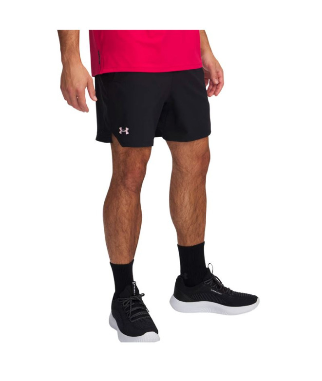 Pantalones Cortos de Fitness Under Armour Vanish Woven 6In Shorts Hombre Negro