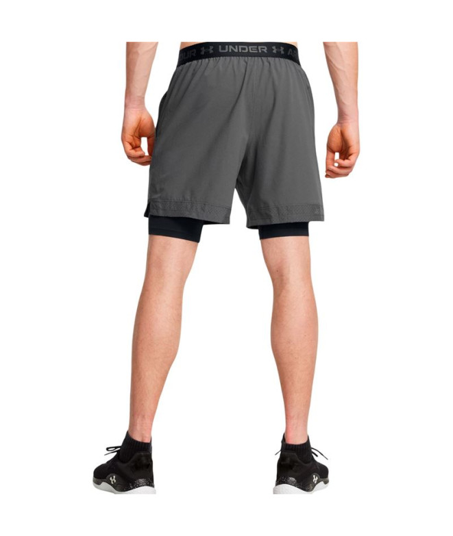 Pantalons Under Armour Vanish Woven 2in1 Gris/Noir