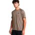 Camiseta Manga Corta de Fitness Under Armour Tech Textured Ss Hombre Marrón