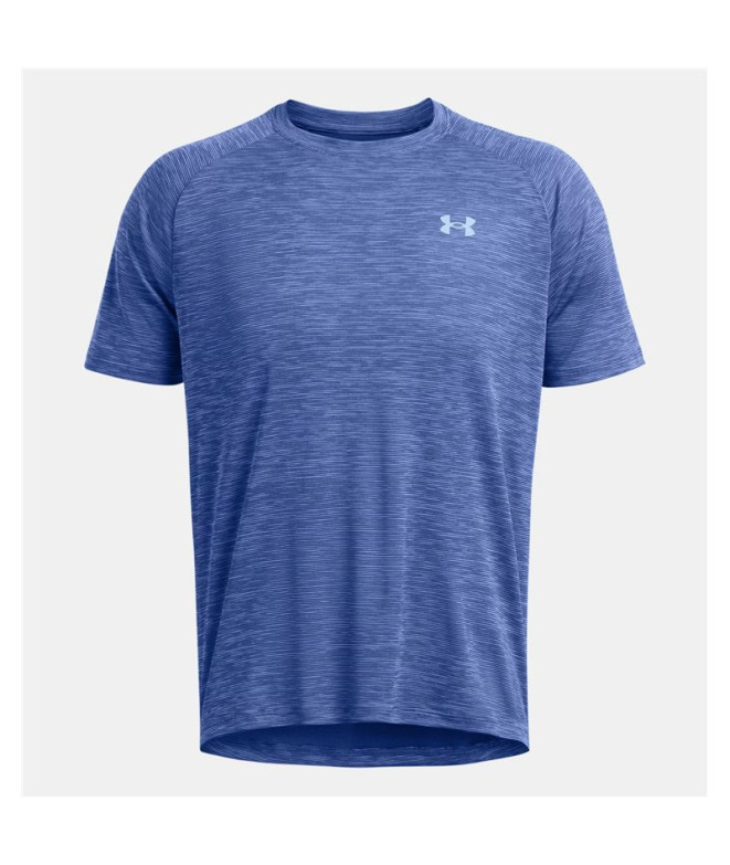 Camiseta de Fitness Under Armour Tech Textured Ss Hombre Azul