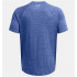 Camiseta de Fitness Under Armour Tech Textured Ss Homem Azul