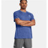 Camiseta de Fitness Under Armour Tech Textured Ss Homem Azul