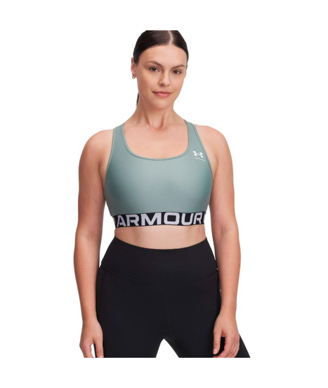 Sujetador Deportivo de Fitness Under Armour Hg Mid Branded Mujer Verde