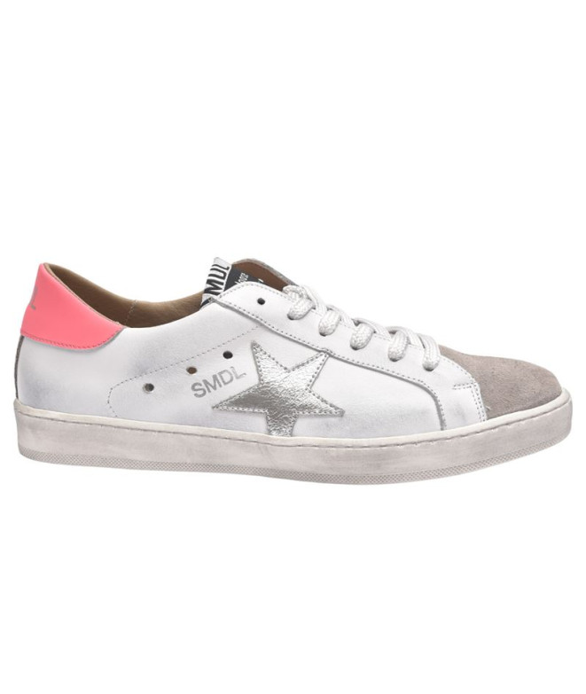 Zapatillas Yowas Smdl, Afelpado Perla, Flor Blanco, Forro P-Tech, P2921 Manchad Mujer