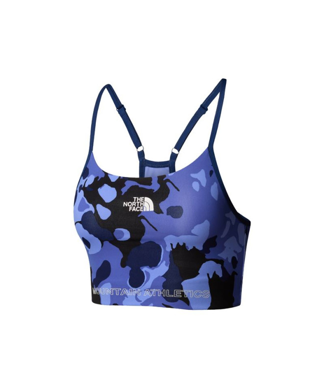 Sujetador deportivo The north Face Ma Flex Light Bra Aop Mujer Azul