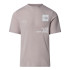 Camiseta de Montanha The North Face Mountain Foundation Coordinates Grey Homem