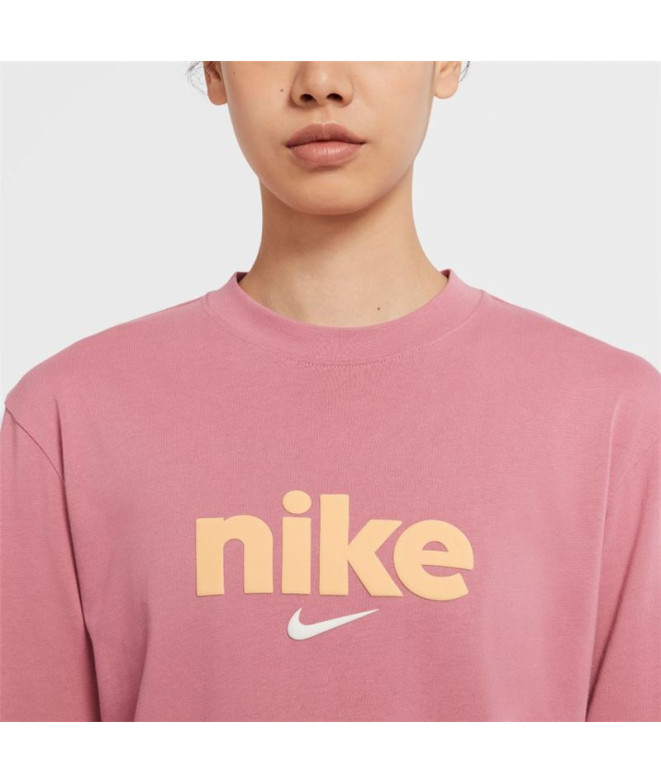 T-shirt Nike Femmes Crew Rose
