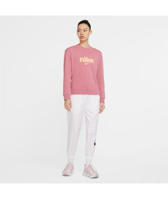 T-shirt Nike Crew Rosa para mulher