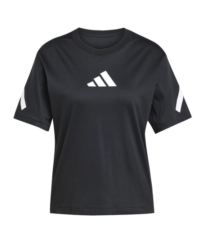 Camiseta adidas Z.N.E. Mujer Negro/Blanco