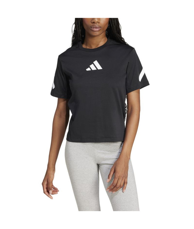 T-shirt adidas Z.N.E. Femme Noir/Blanc