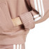 Moletom adidas 3Bandas French Terry Qz Hd Mulher Rosa/Branco