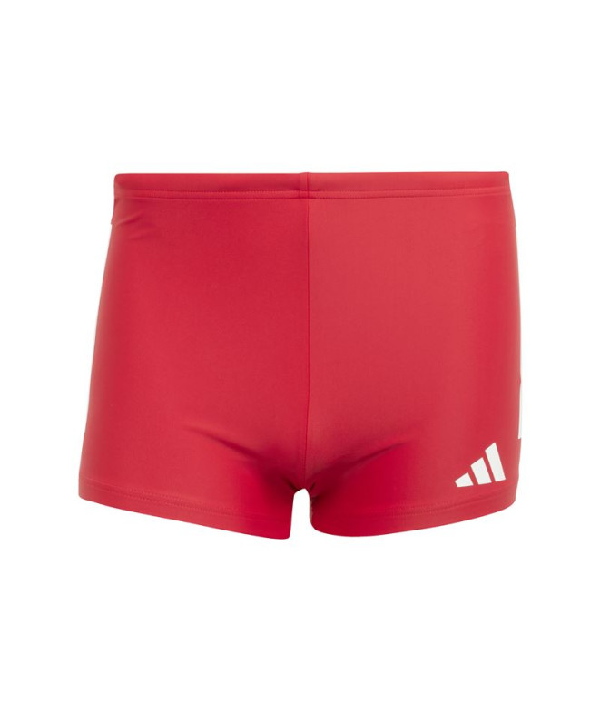 Bañador de Natación adidas 3Bandas Bld Boxer Hombre Rojo