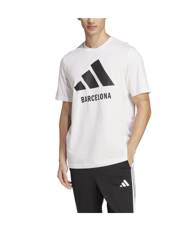 Camiseta adidas Barcelona Hombre Blanco