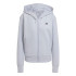 Sudadera de Fitness adidas D4T Fz Hoodie Mujer Plata