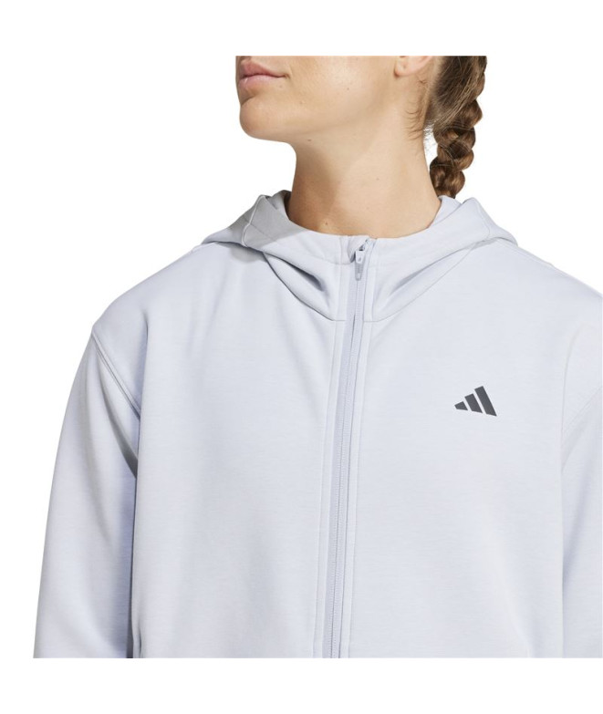 Moletom de Fitness adidas D4T Fz Hoodie Mulher...