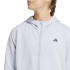 Sudadera de Fitness adidas D4T Fz Hoodie Mujer Plata