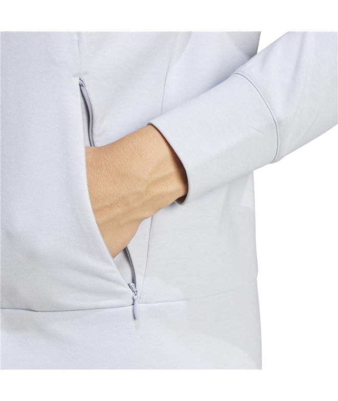 Moletom de Fitness adidas D4T Fz Hoodie Mulher...