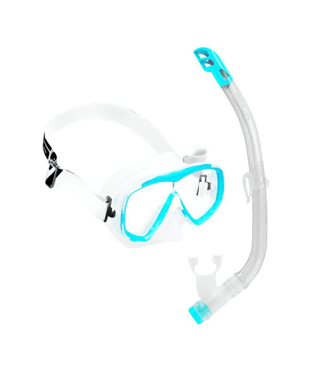 Kit Cressi Estrela Tx Vip Infantil Azul
