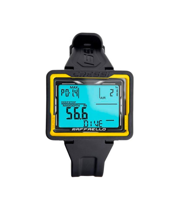 Reloj Cressi Raffaello Negro-Amarillo