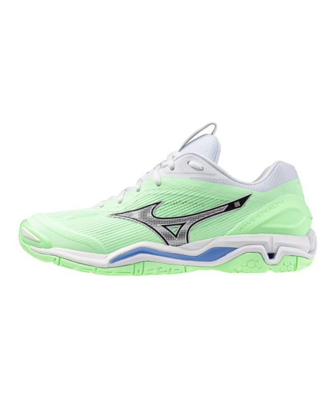 Zapatillas de Balonmano Mizuno Wave Stealth 6 Neo Mint/Negro