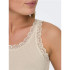 Camiseta Only Onlsharai Lace Tank Noos Mujer Peyote
