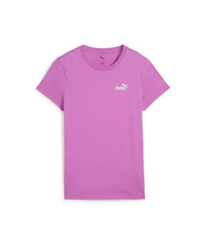 Camiseta Puma Essentials Small Logo Mujer Wild Berry