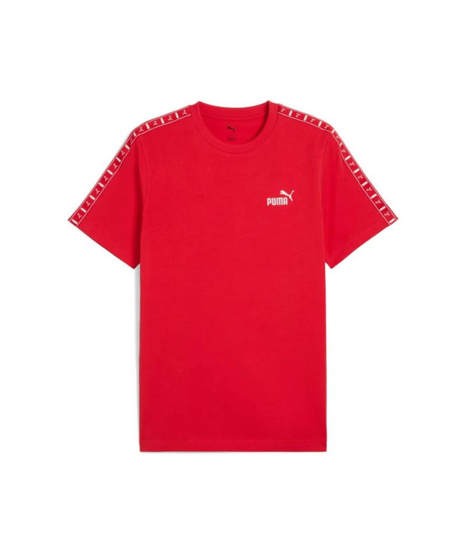 Camiseta Puma Essentials Tapefor Hombre Rojo
