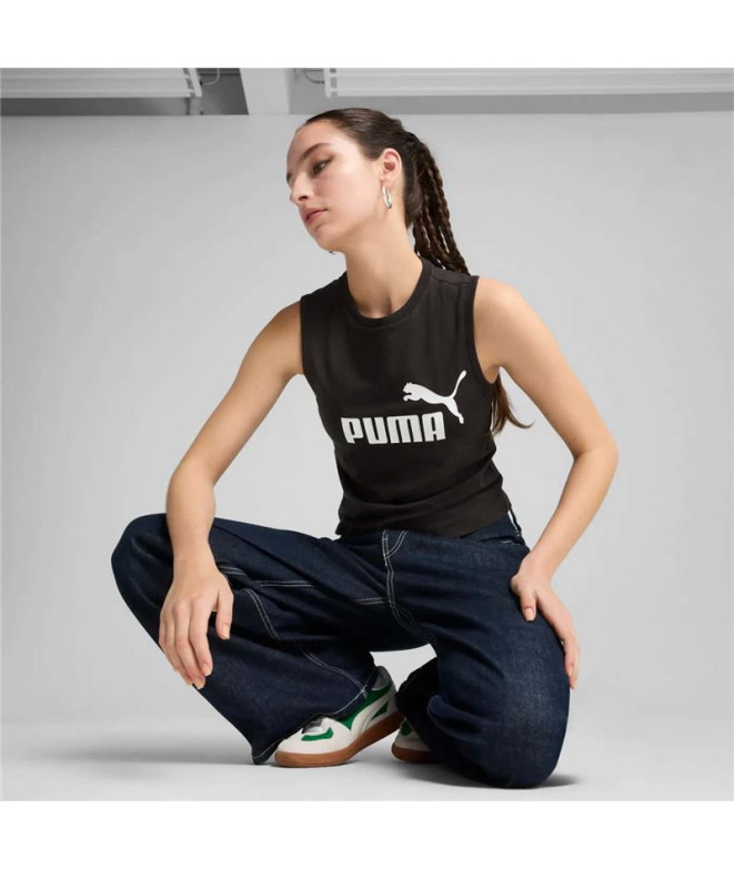 T-shirt Puma Essentials No. 1 Logo Slim Femme Noir