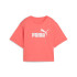 Camiseta Puma Essentials Cropped No. 1 Lo Mujer Peach Frost