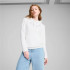 Sweat Puma Ess Metallic Hoodie Femme Blanc/Or